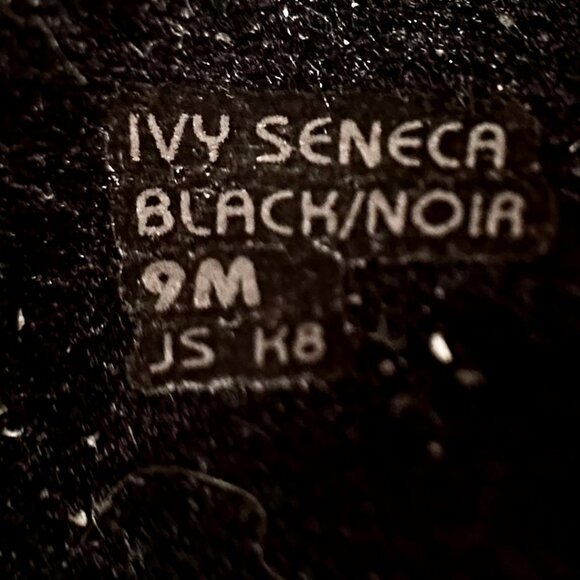 Earth Ivy Seneca Black Leather Ankle Strappy Sandals Womens 9M Block Heel - Picture 6 of 7